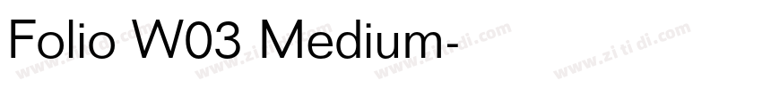 Folio W03 Medium字体转换